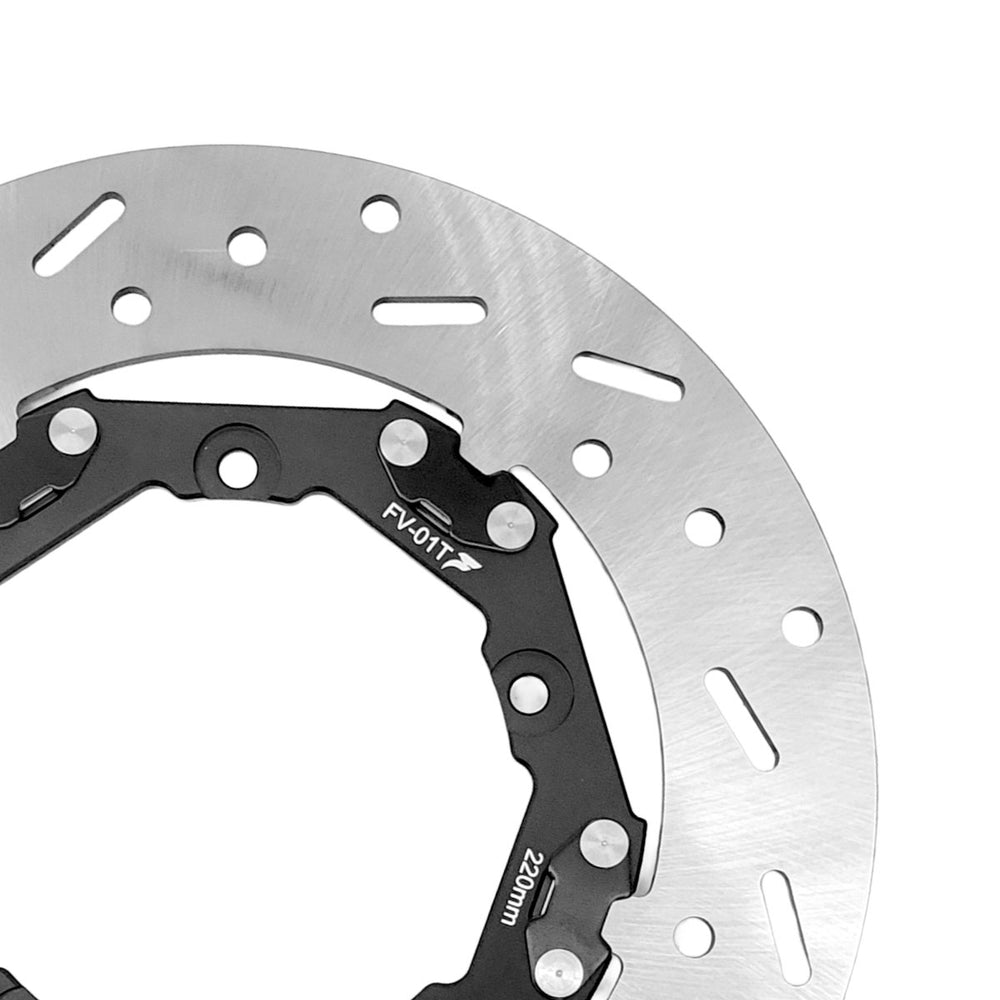 偉士牌 VESPA 春天 / 衝刺 專用｜220mm T扣浮動碟盤 FV01T