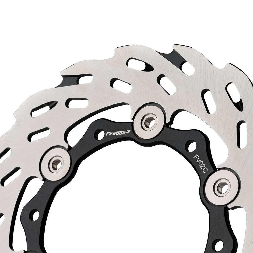 偉士牌 VESPA GTS / GTV 300 專用｜220mm 專利渦昊散熱型導風浮動碟盤 FV02C