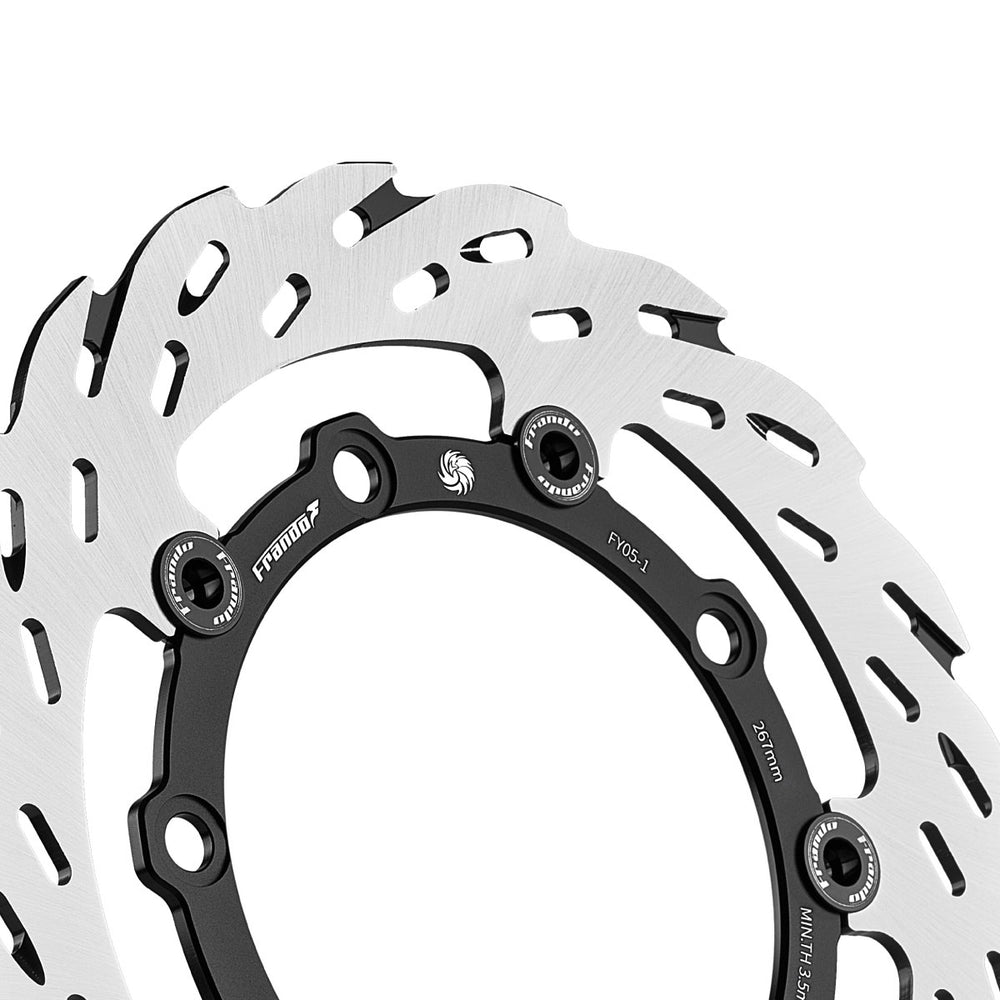 YAMAHA X-MAX 專用｜267mm  專利渦昊散熱型導風浮動碟盤 FY05-1